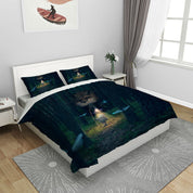 3D Forest Tree Light Child Butterfly Quilt Cover Set Bedding Set Duvet Cover Pillowcases 1178