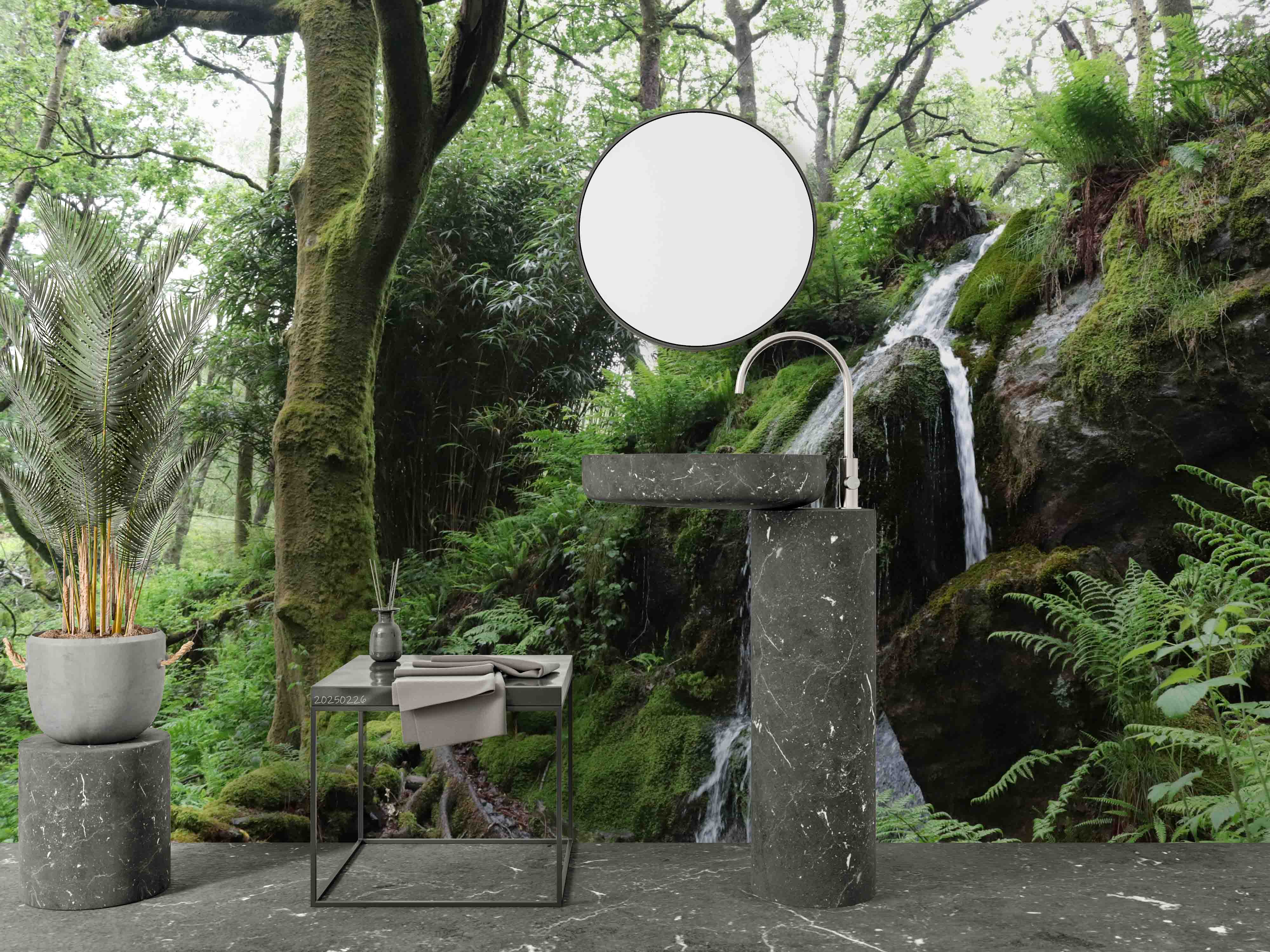 3D Green Forest Nature Scenery Wallpaper Wall Mural Wall Decor Wall Art Wall Sticker Remoable Wallpaper LQH