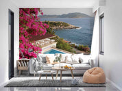 3D Sea Villa Floral Mountain Tree Grassland Wall Mural Wallpaper YXL 2568