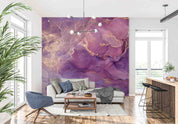 3D Aged Care Retirement Home Gerocomium Rest Home Marble Purple Wall Mural Wallpaper 6