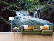 3D Green Mountain Forest Stream Landscape Wallpaper Wall Mural Wall Decor Wall Art Wall Sticker Remoable Wallpaper