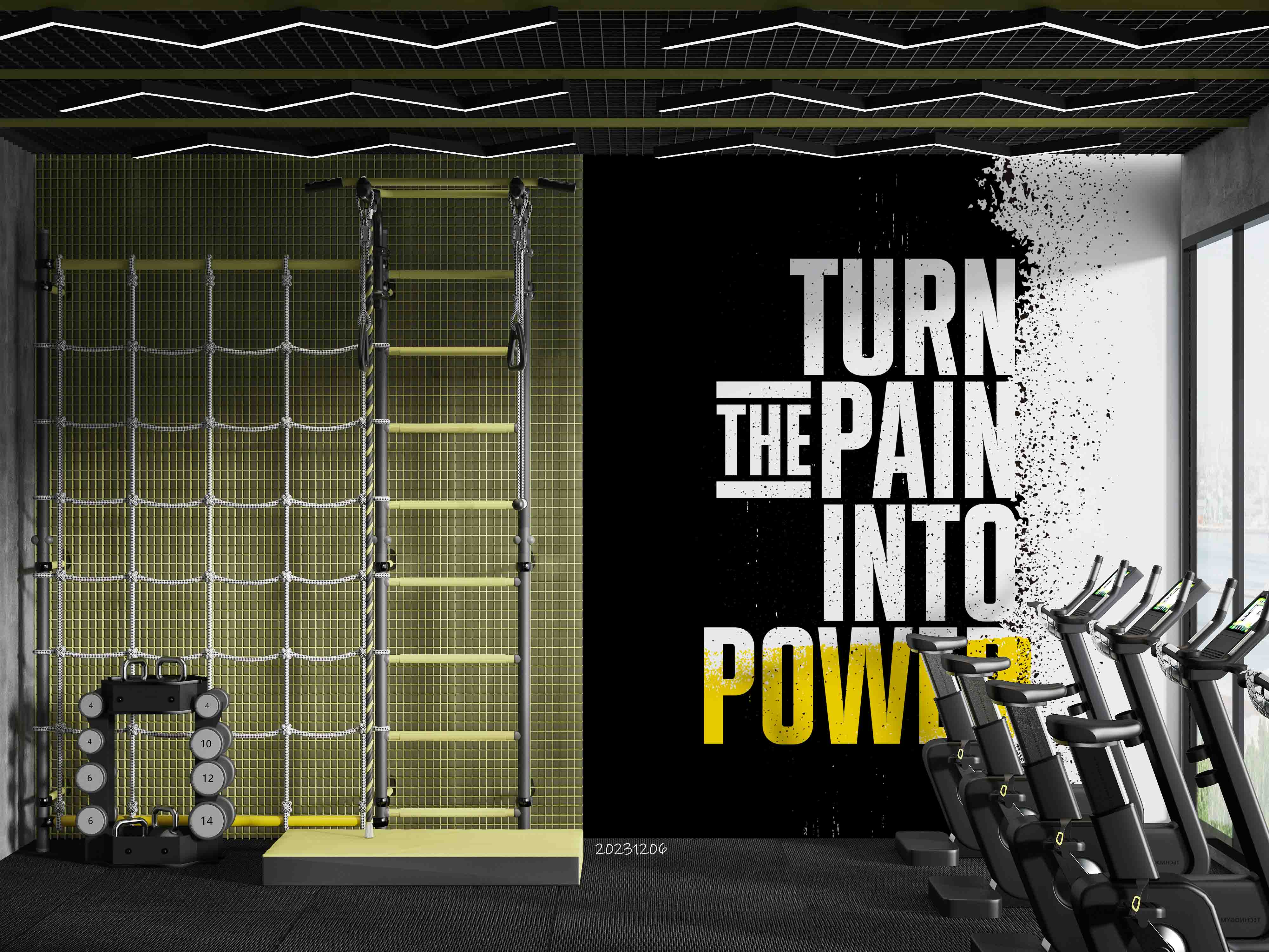 3D Poster Letter Black Line Wall Mural Wallpaper YXL 120