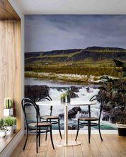3D Mountain Grassland Sea Sky Wall Mural Wallpaper YXL 3027