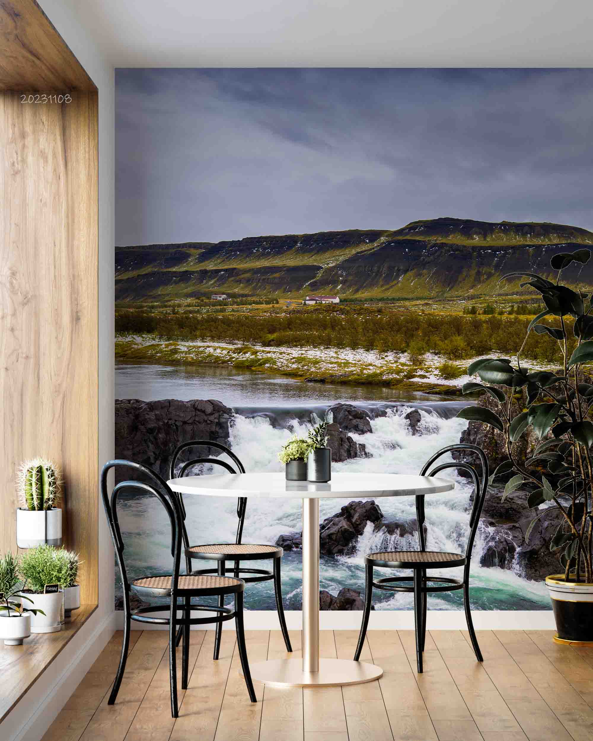 3D Mountain Grassland Sea Sky Wall Mural Wallpaper YXL 3027