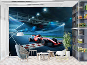 3D F1 Formula One Racing Wallpaper Wall Mural Wall Decor Wall Art Wall Sticker Remoable Wallpaper