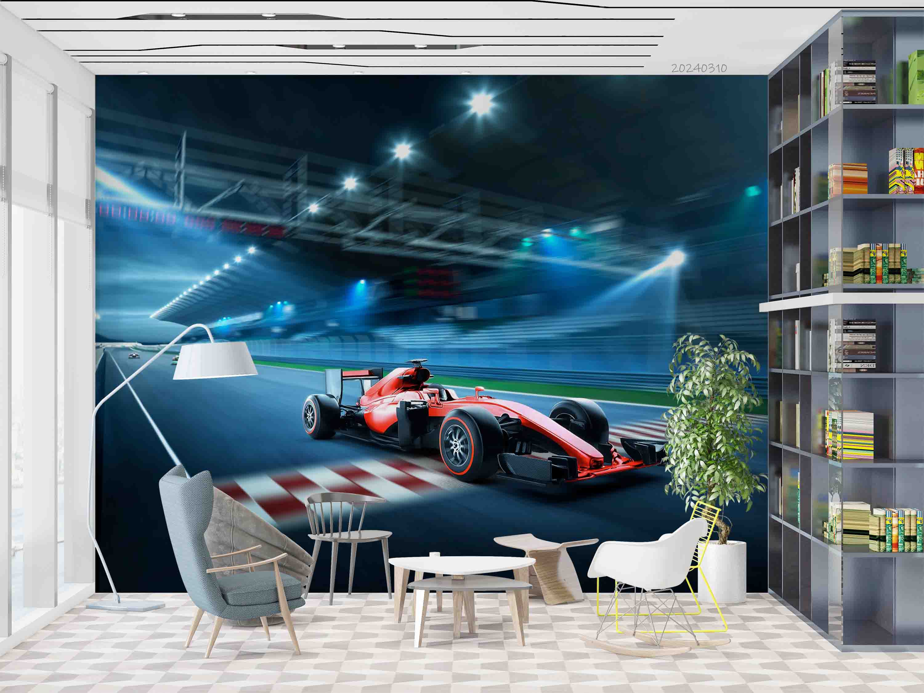 3D F1 Formula One Racing Wallpaper Wall Mural Wall Decor Wall Art Wall Sticker Remoable Wallpaper