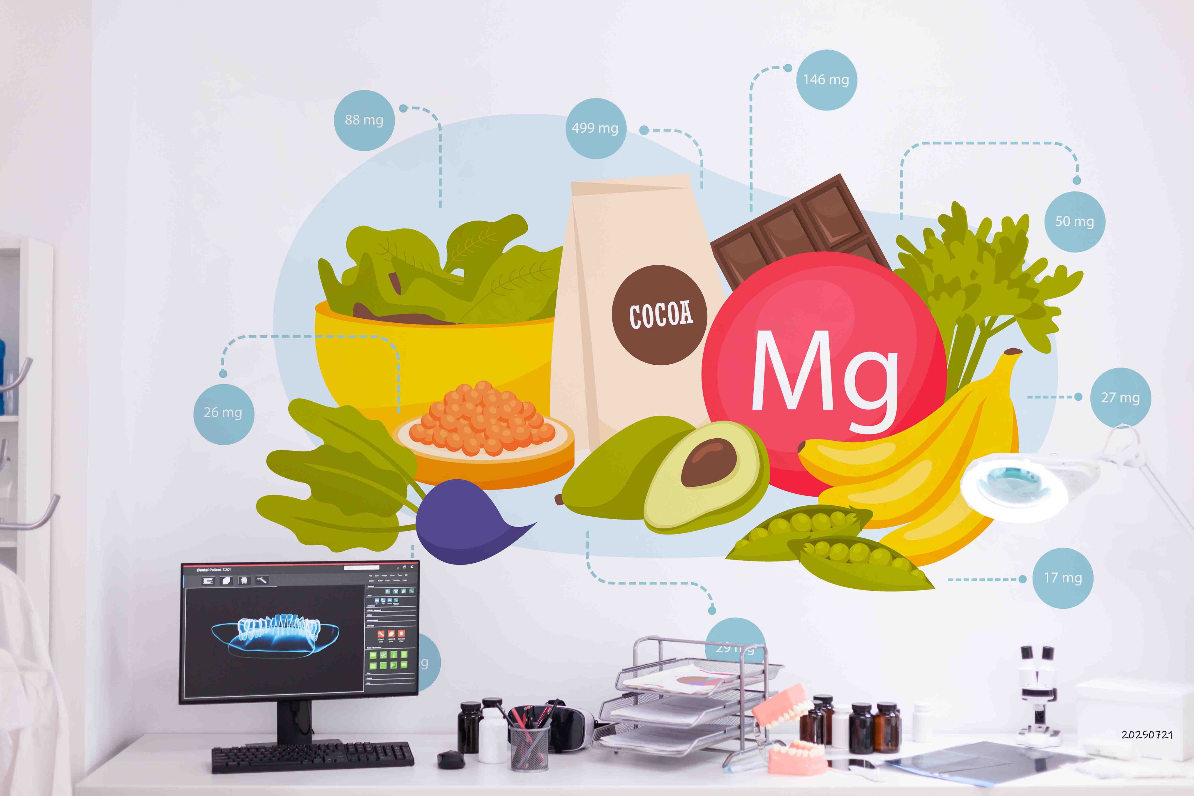 3D Clinic Hospital Rehabilitation Center Health Food Wall Mural Wallpaper 13