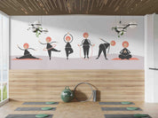 3D Gym Fitness Gymnasium Yoga Wall Mural Wallpaper 30