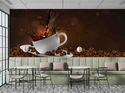 3D Restaurant Snack Bar Coffee Shop Wall Mural Wallpaper 31