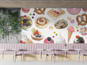 3D Hand Drawn Candy Watercolor Style Wall Mural Wallpaper GD 5252- Jess Art Decoration