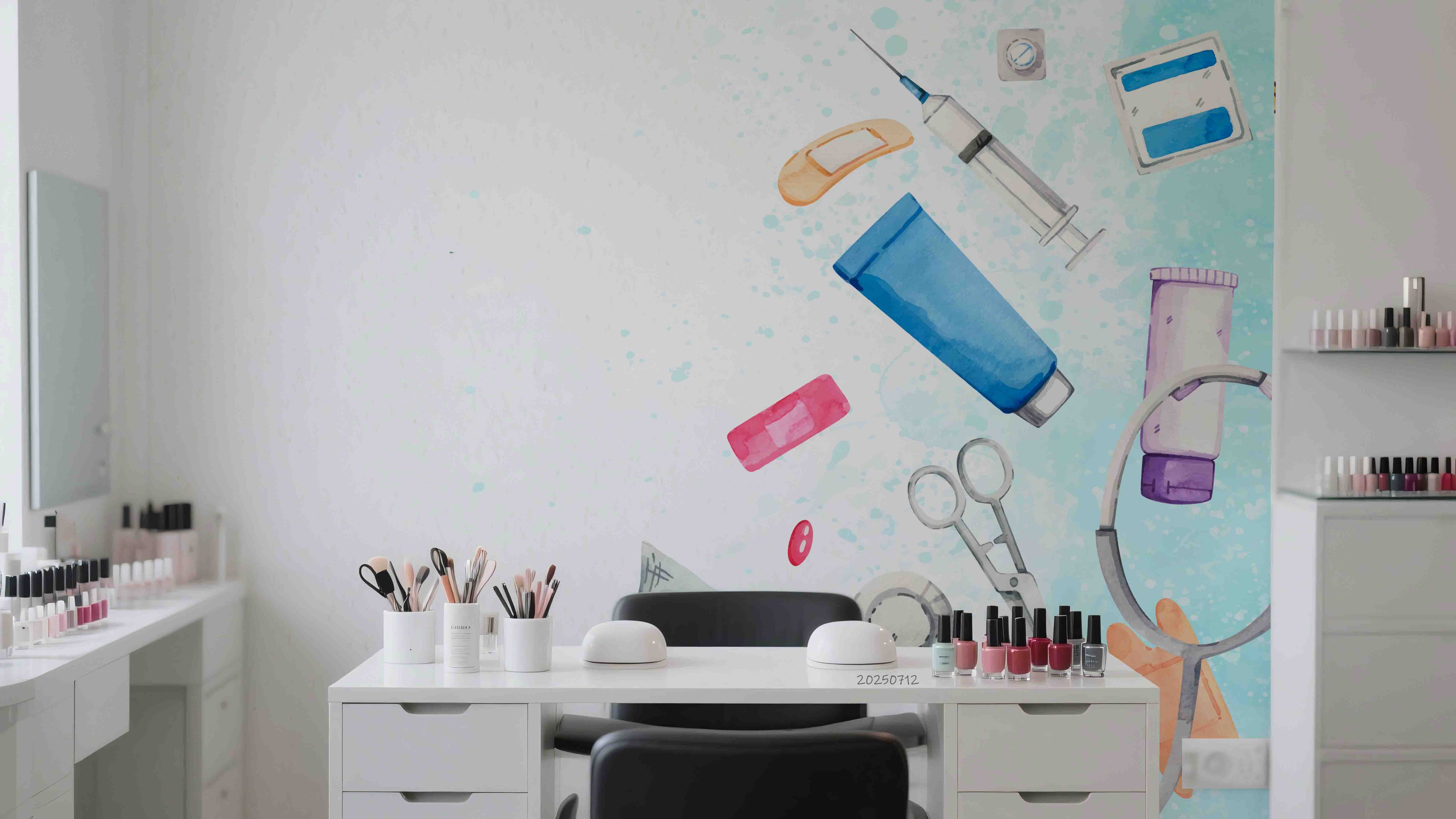 3D Salon Shop Beauty Salon Hair Salon Wall Mural Wallpaper 3