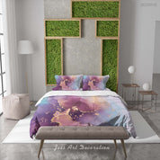 3D Ink And Wash Fluid Ripple Gray Quilt Cover Set Bedding Set Duvet Cover Pillowcase 46