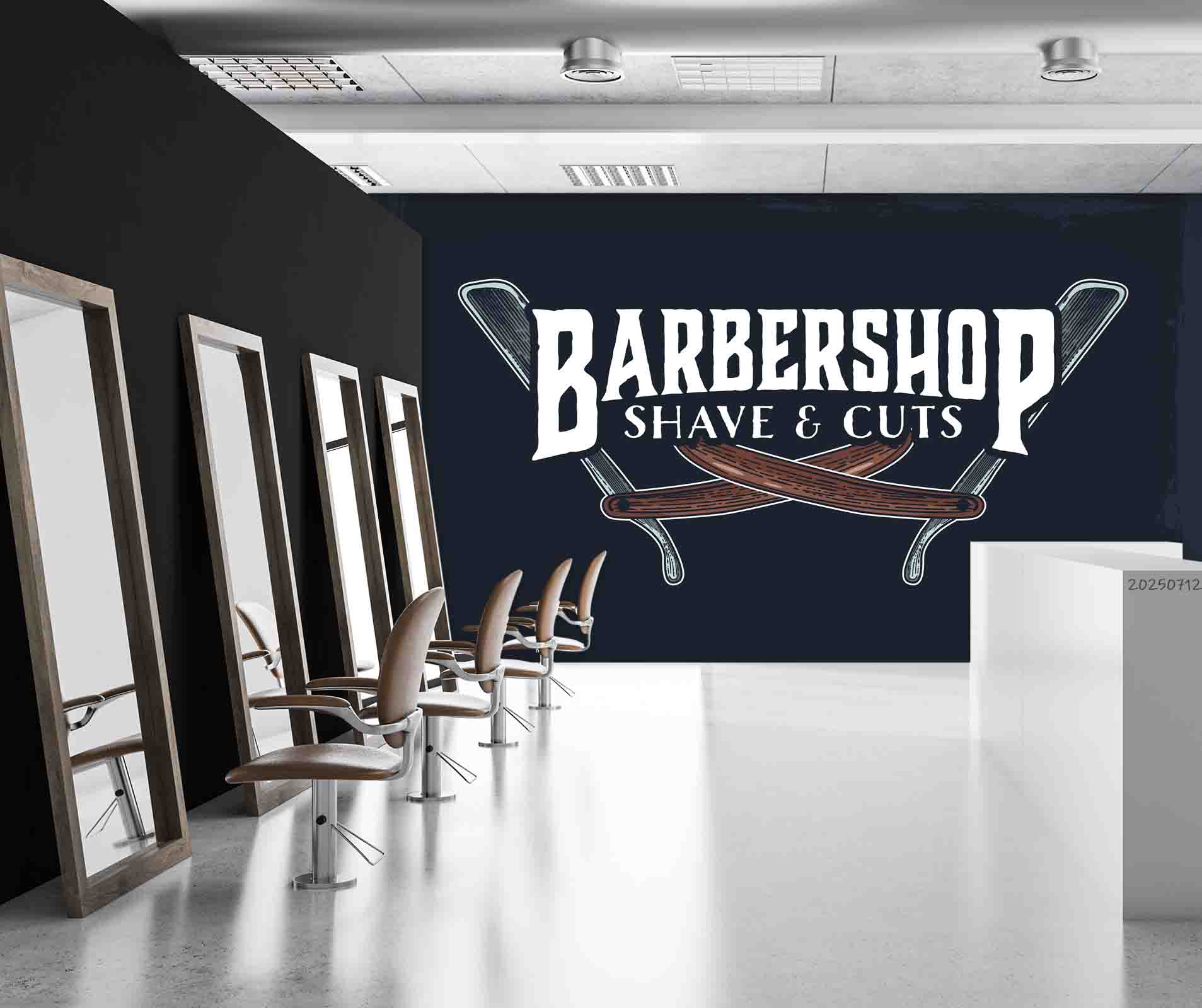 3D Salon Shop Beauty Salon Barber Shop Wall Mural Wallpaper 62