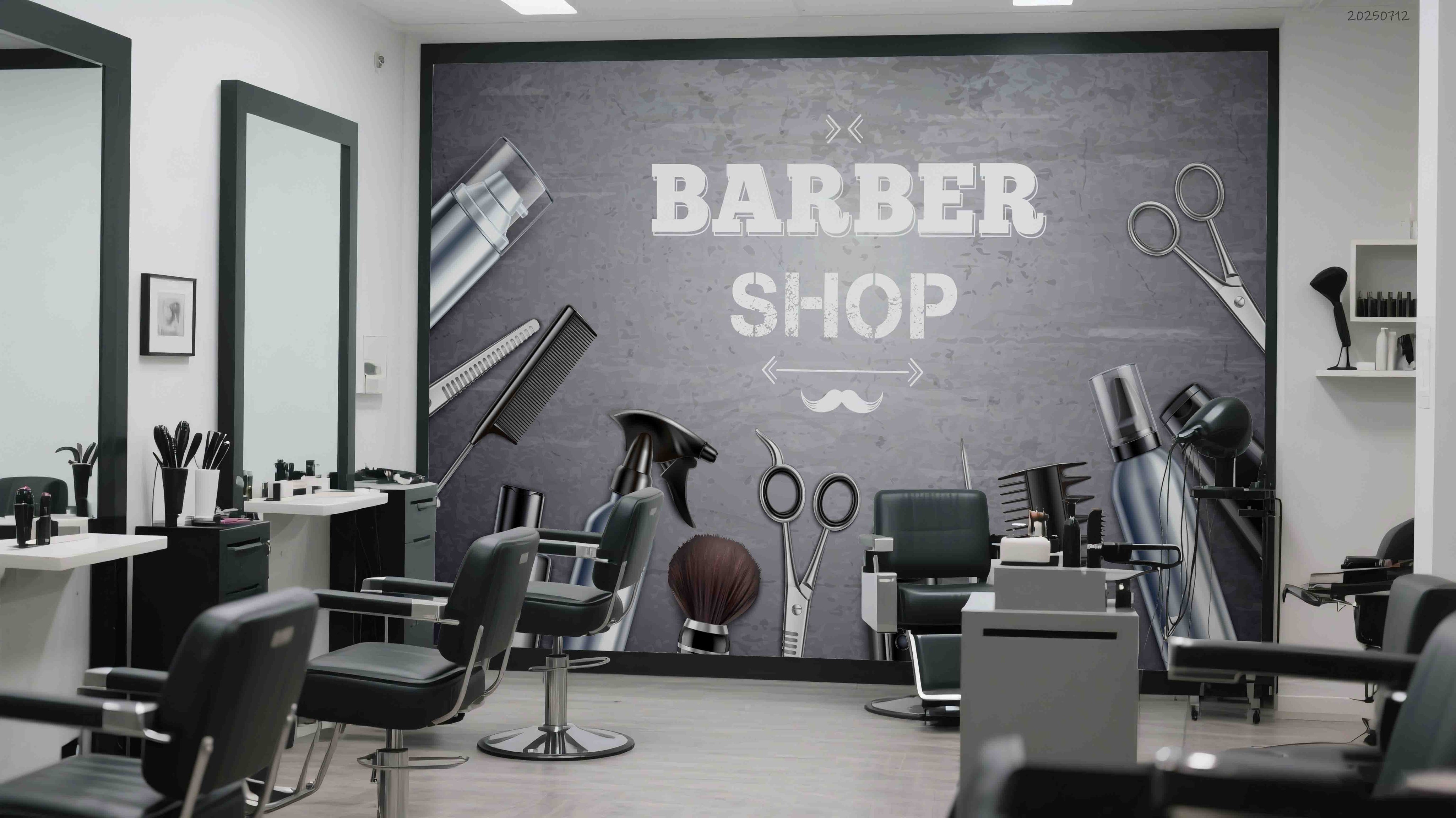 3D Salon Shop Beauty Salon Barber Shop Wall Mural Wallpaper 64