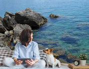 3D Sea Rock View Wall Mural Wallpaper GD 4391- Jess Art Decoration