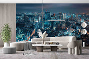 3D Night City Tall Buildings View Wall Mural Wallpaper GD 4752- Jess Art Decoration
