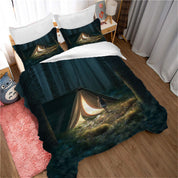 3D Tree Tent Lassock Grassland Quilt Cover Set Bedding Set Duvet Cover Pillowcases 1186