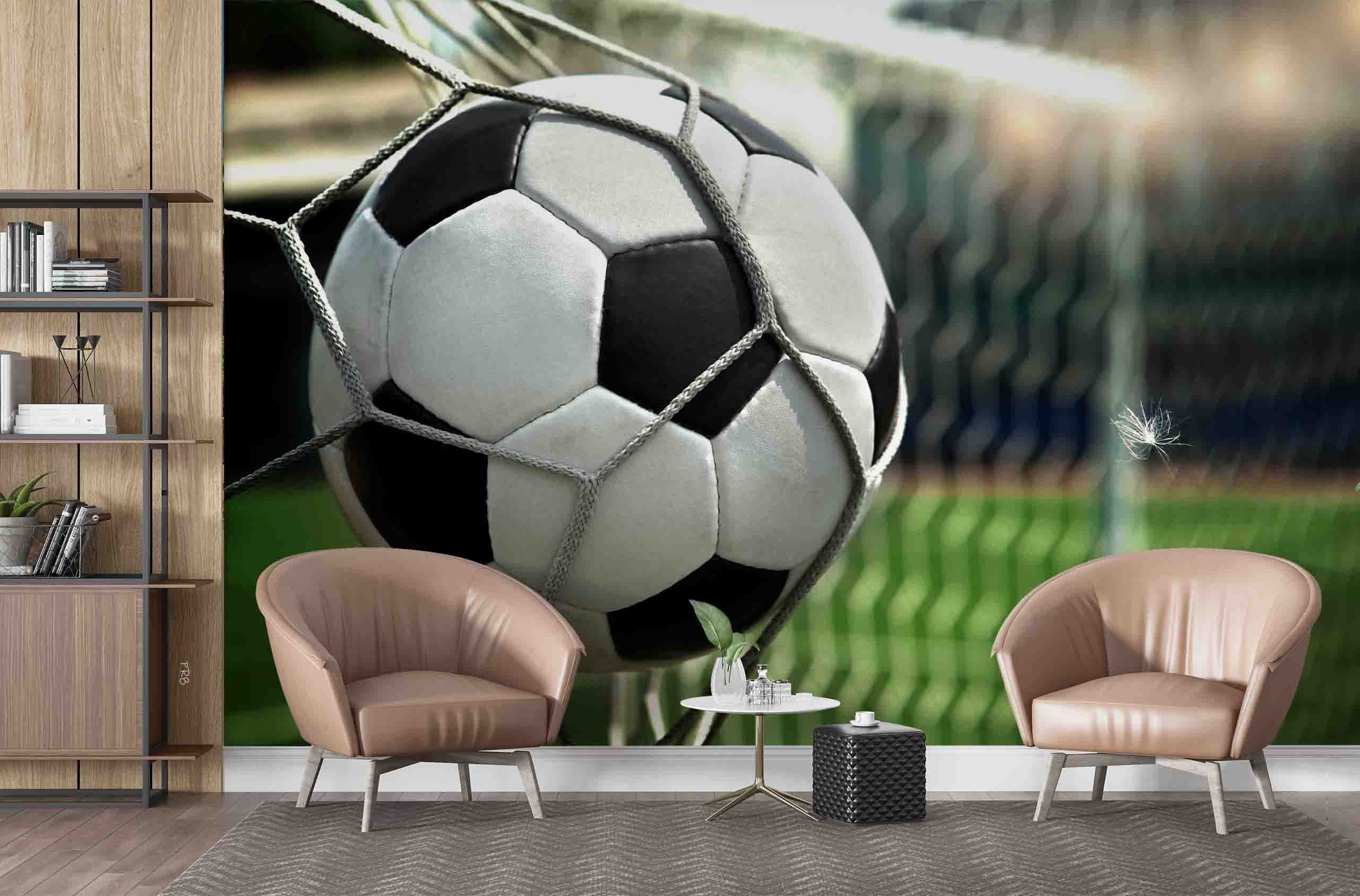 Football Net Football Stadium Wallpaper football stadium wall mural for sports room, club room or fan space - view 3