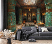 3D Egyptian Hieroglyphics Wall Cultural Symbols Wallpaper Wall Mural Wall Decor Wall Art Wall Sticker Remoable Wallpaper LQH