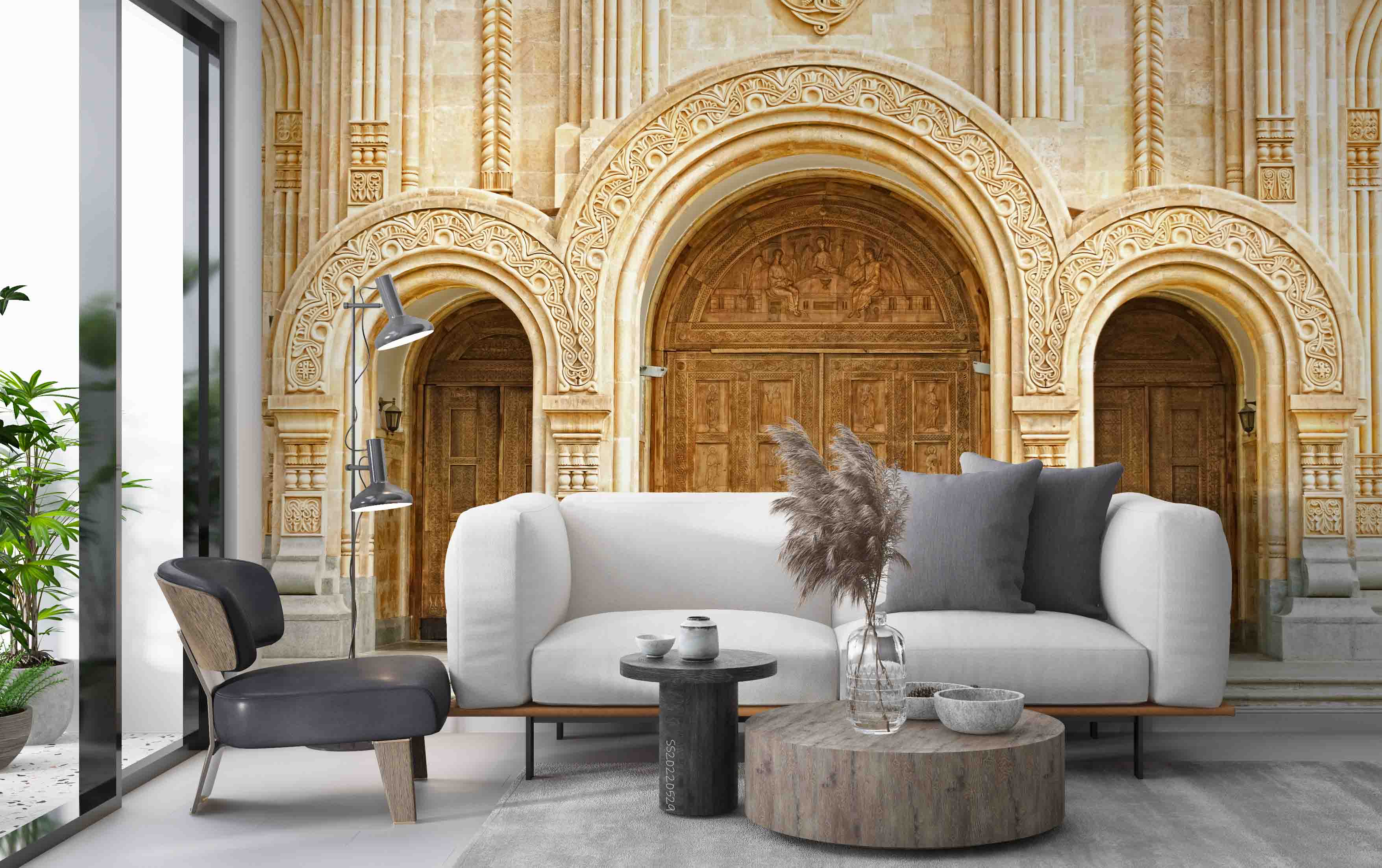 3D Orthodox Cathedral Holy Trinity Georgia Tbilisi Wall Mural Wallpaper GD 4361- Jess Art Decoration