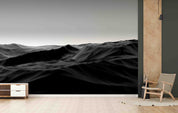 3D Grey Sky Mountain Range Natural Landscape Wallpaper Wall Mural Wall Decor Wall Art Wall Sticker Remoable Wallpaper 2