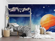 3D Watercolour The Earth Wave Point Wall Mural Wallpaper YXL 188