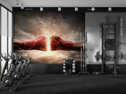 3D Arm Boxing Glove Ignis Fist Bump Wall Mural Wallpaper YXL 110