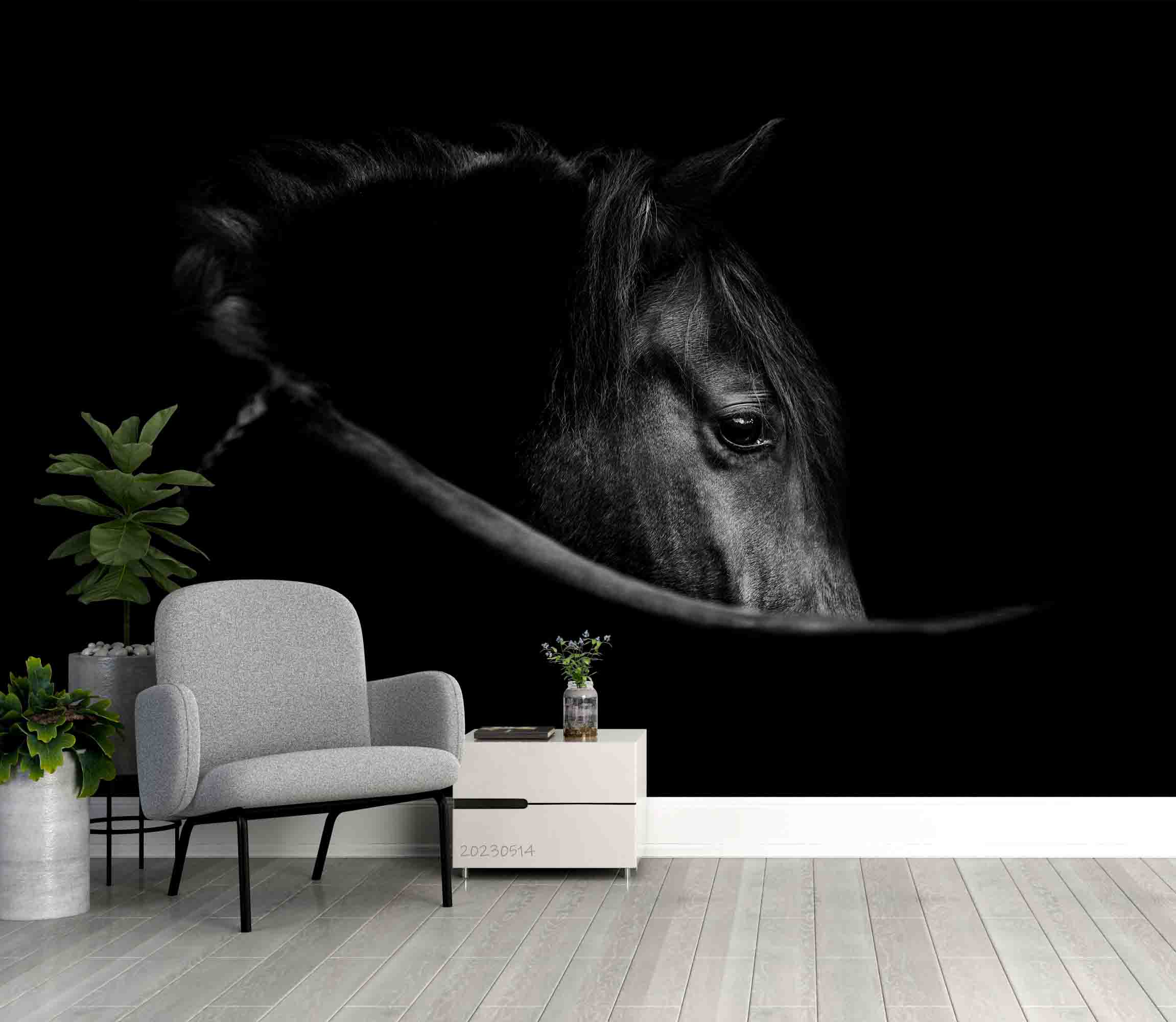 3D Dark Horse Avatar Wall Mural Wallpaper GD 5361- Jess Art Decoration