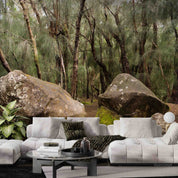 3D Exotic Ironwood Forest Stones Scenery Wall Mural Wallpaper GD 4290- Jess Art Decoration