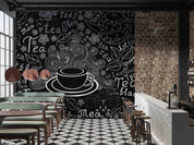 3D Restaurant Snack Bar Coffee Shop Wall Mural Wallpaper 62