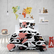 3D Animal Panda Love Claw Quilt Cover Set Bedding Set Duvet Cover Pillowcase 1446