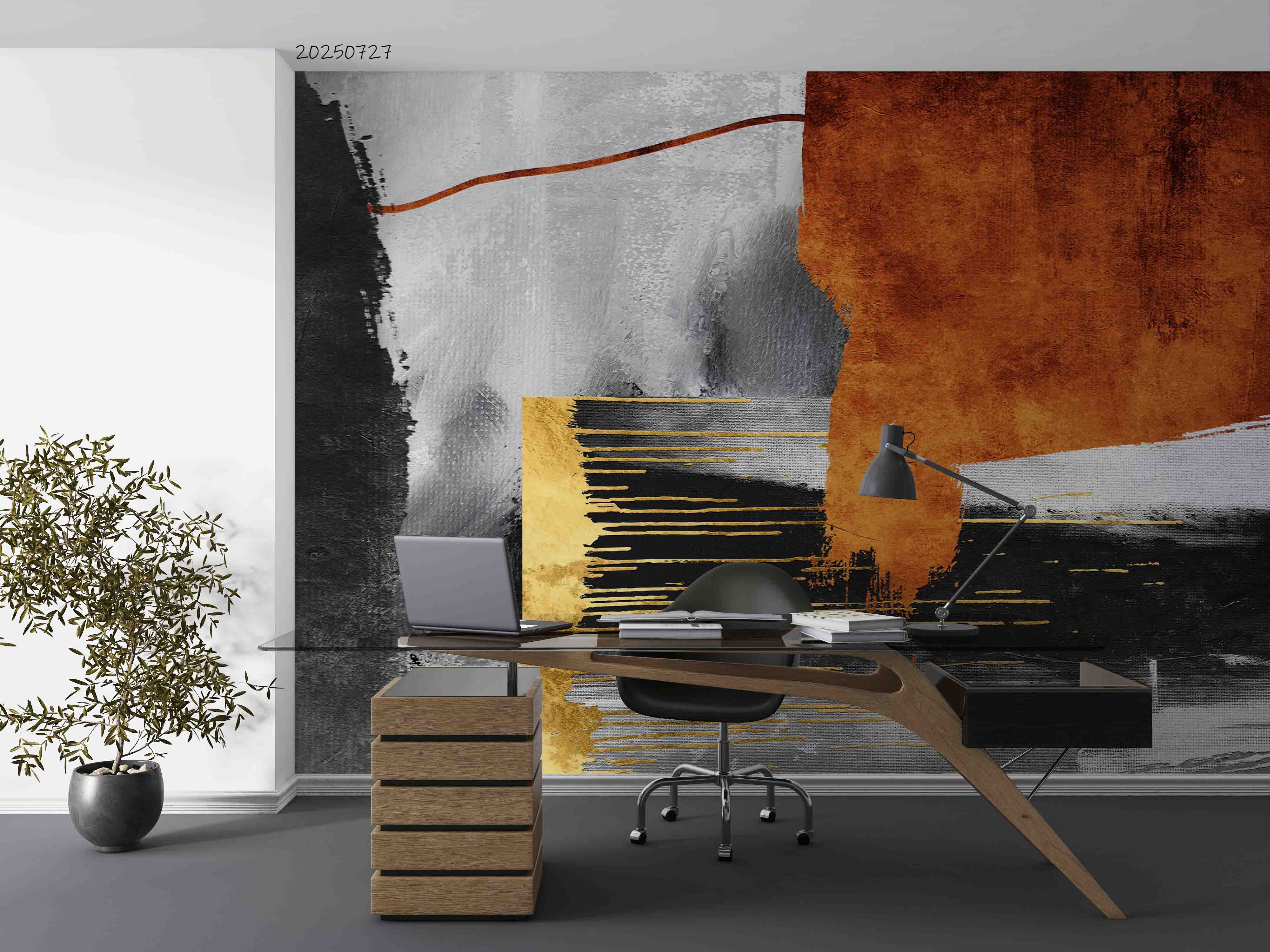 3D Office Business Commerce Abstract Modern Wall Mural Wallpaper 47