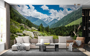 3D Summer Mountains Horizon Ilic Canyon Caucasus Wall Mural Wallpaper GD 4310- Jess Art Decoration