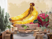 3D Pattern Apple Banana Wall Mural Wallpaper YXL 249