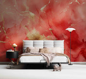3D Watercolor Red Marble Texture Wallpaper Wall Mural Wall Decor Wall Art Wall Sticker Remoable Wallpaper LQH 34