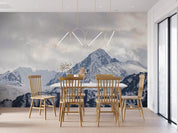 3D Mountain Snow Sky Cloud Wall Mural Wallpaper YXL 2896