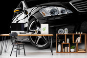 3D Black Sports Car Wallpaper Wall Mural Wall Decor Wall Art Wall Sticker Remoable Wallpaper