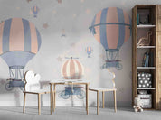 3D Hydrogen Balloon Star Sky Blue Wall Mural Wallpaper YXL 359