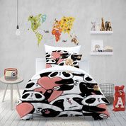 3D Animal Panda Love Claw Quilt Cover Set Bedding Set Duvet Cover Pillowcase 1446