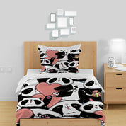 3D Animal Panda Love Claw Quilt Cover Set Bedding Set Duvet Cover Pillowcase 1446
