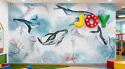 3D Play Centre Amusement Park Funfair Carnie Whale Wall Mural Wallpaper 18