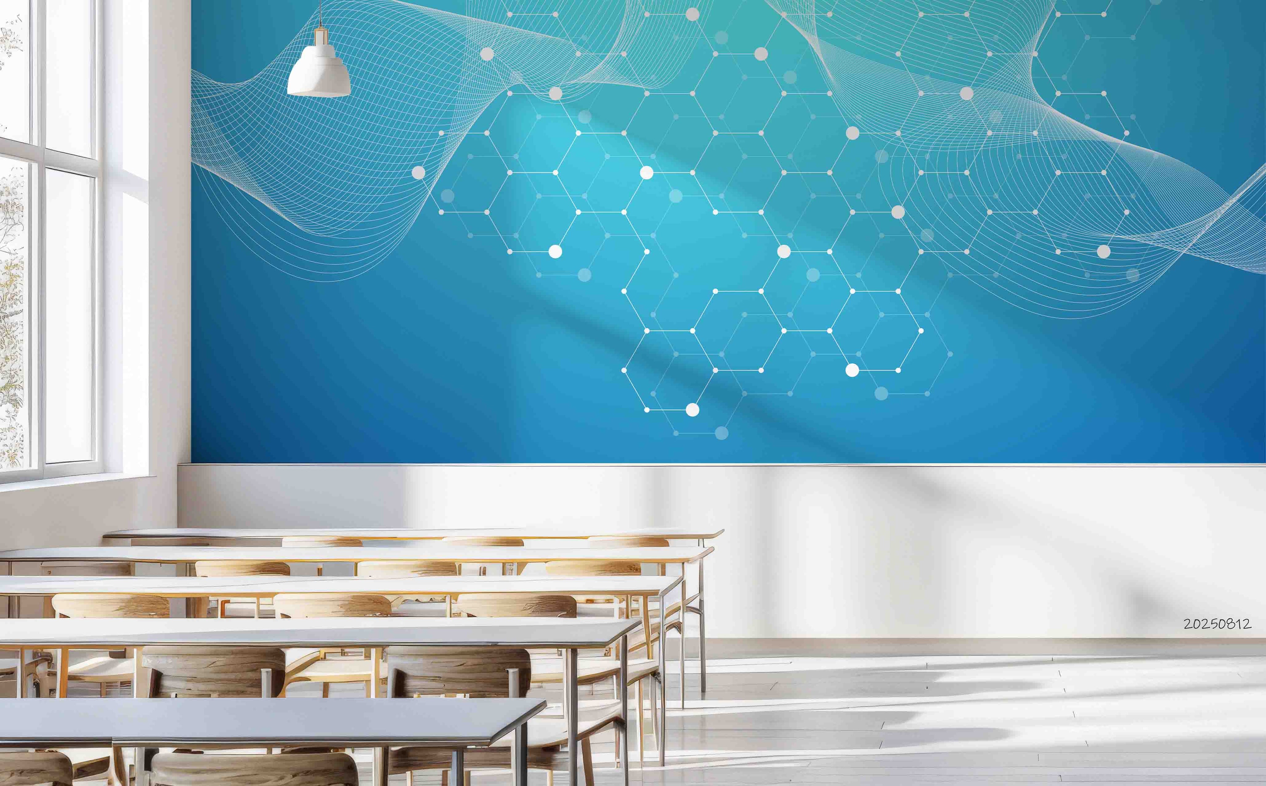 3D School STEM Science Lab Classroom Teaching Aid Technology Wall Mural Wallpaper 17