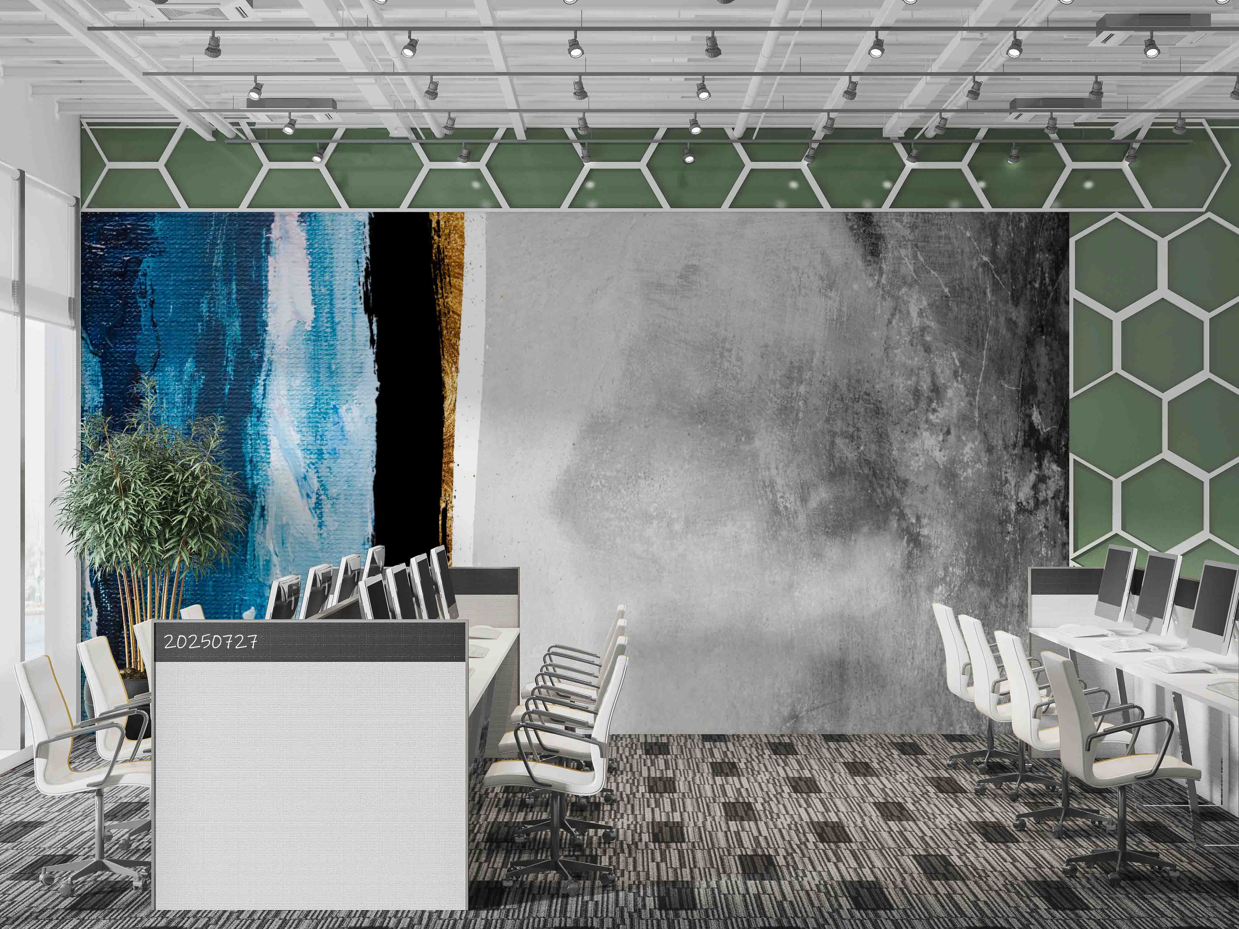 3D Office Business Commerce Modern Abstract Wall Mural Wallpaper 21