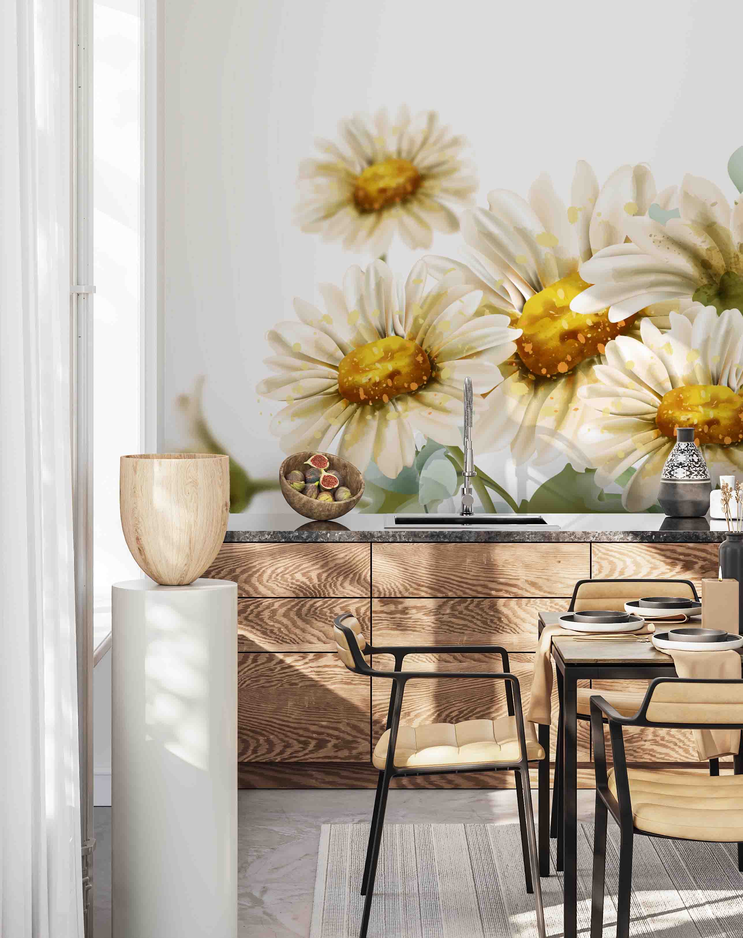 3D Floral Wall Mural Wallpaper 68