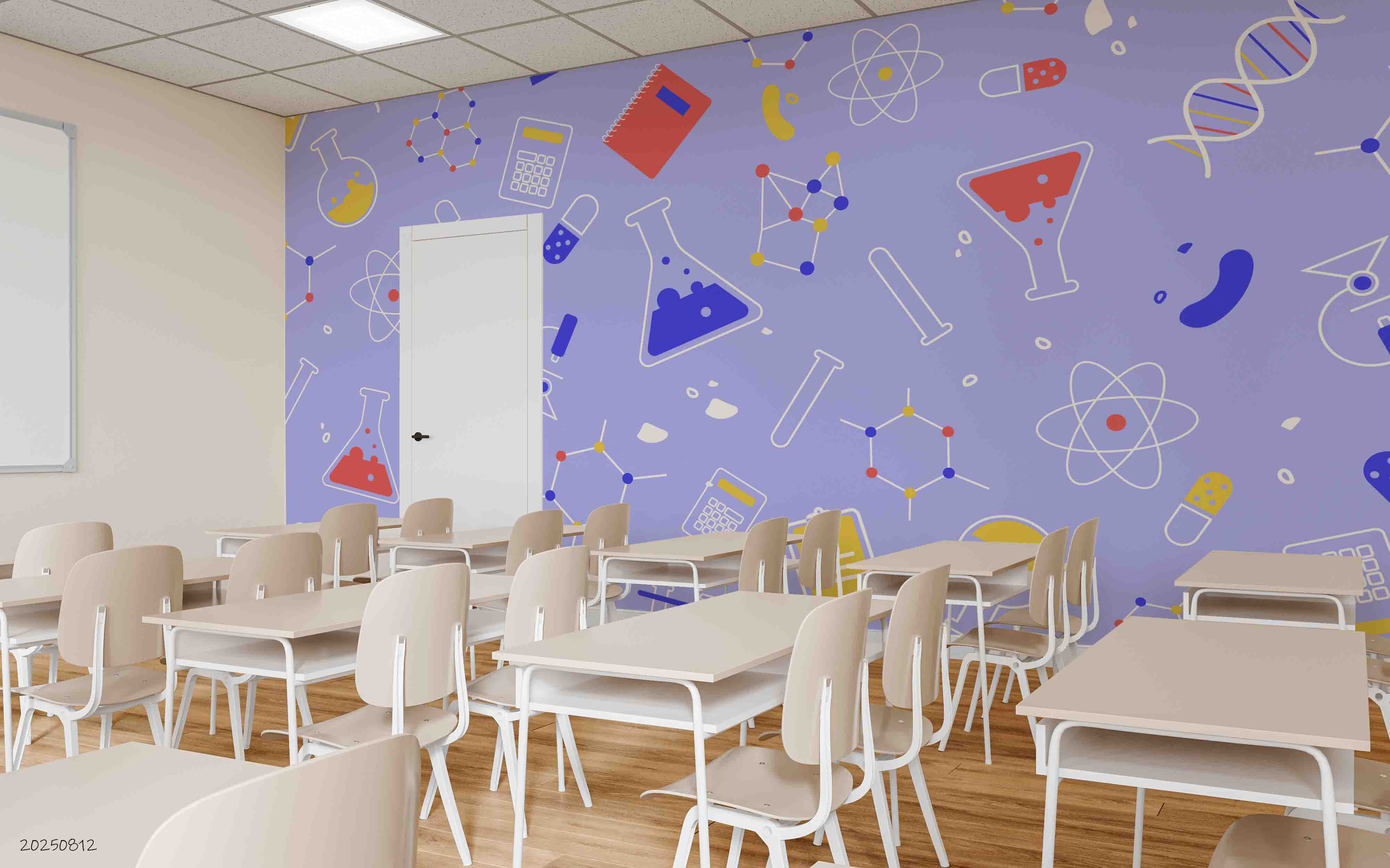 3D School STEM Science Lab Classroom Teaching Aid Chemistry Wall Mural Wallpaper 52