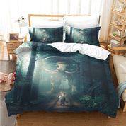 3D Forest Monster Tree Child Quilt Cover Set Bedding Set Duvet Cover Pillowcases 1202