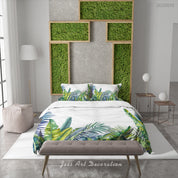 3D Selva Leaf Quilt Cover Set Bedding Set Duvet Cover Pillowcase 516