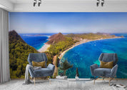 3D Blue Sea Mountain Coast Scenery Wall Mural Wallpaper GD 5623- Jess Art Decoration
