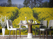 3D Yellow Rapeseed Field Flower Wallpaper Wall Mural Wall Decor Wall Art Wall Sticker Remoable Wallpaper