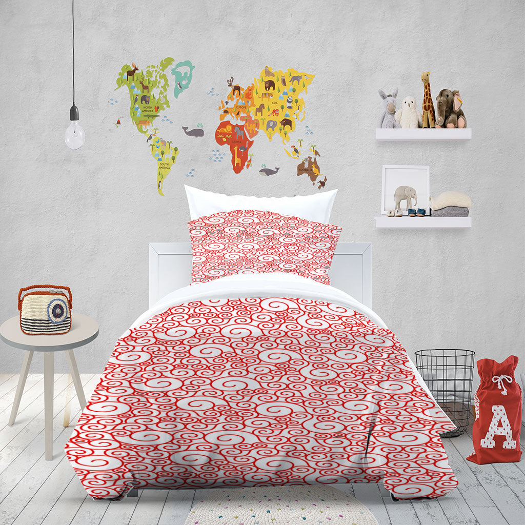 3D Line Round Figure Quilt Cover Set Bedding Set Duvet Cover Pillowcase 1453